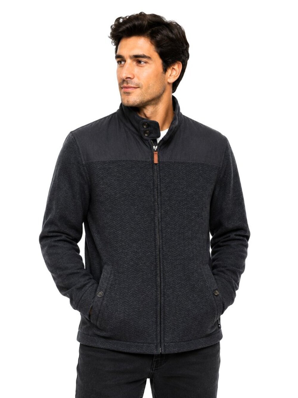Ted Baker London Grey Full Zip Quilted Bomber Jacket NWT